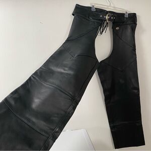 Harley-Davidson black leather chaps